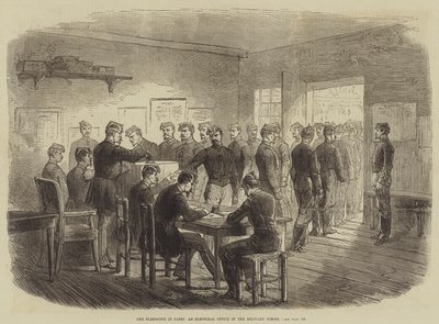 The Plebiscite in Paris, an Electoral Office in the Military School by Burn Smeeton